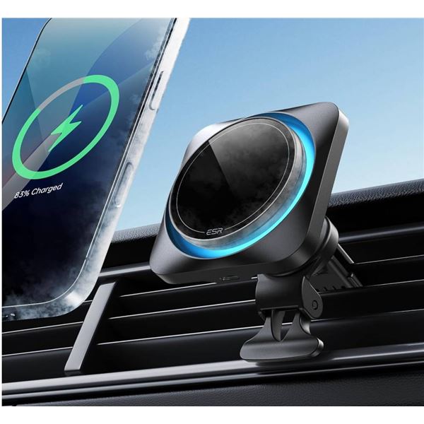 Qi2 Wireless Car Charger with CryoBoost (Halolock) by ESR for Qi2 and MagSafe Devices