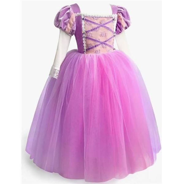 Axaxa Rapunzel Costume for Little Girls, Size 6-7Y