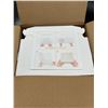 Image 2 : 100 pc Foldable White Paper Boxes with Transparent Window Panel **May Vary From Stock Photo**
