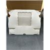 Image 4 : 100 pc Foldable White Paper Boxes with Transparent Window Panel **May Vary From Stock Photo**