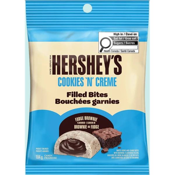 Hershey’s Cookies ‘N’ Creme Filled Bites, 10 x 104g Packs