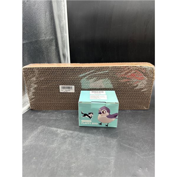 Lot of Interactive Flappy Bird Toy with TIGOADT Cat Corrugated Board