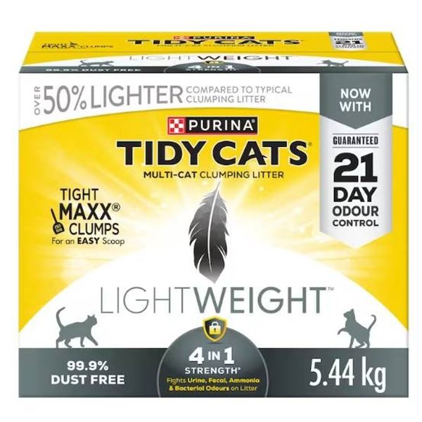 Purina Tidy Cats Lightweight Multi-Cat Clumping Litter 5.44 kg