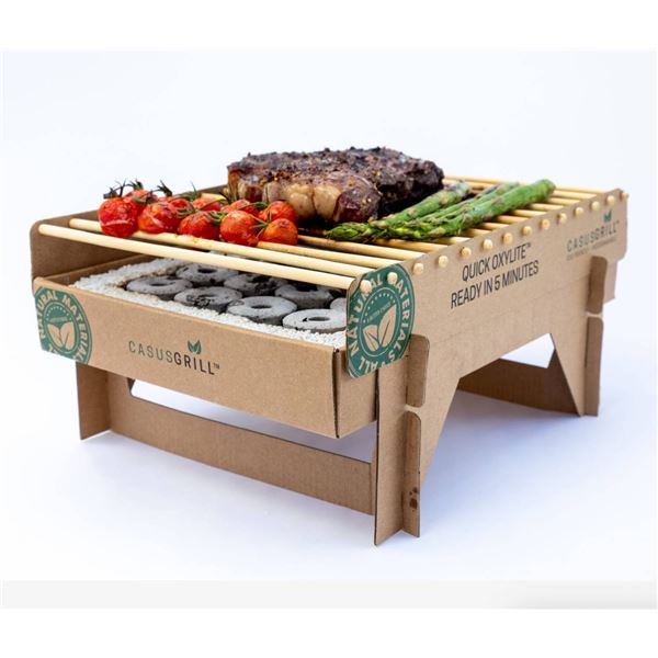 CasusGrill Eco Barbecue Biodegradable Single-Use Grill