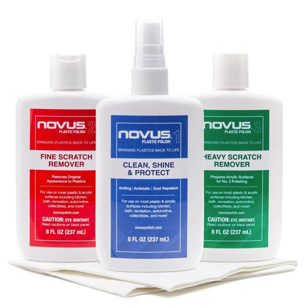 Novus 7100 Plastic Polish Kit – 8 oz. Set