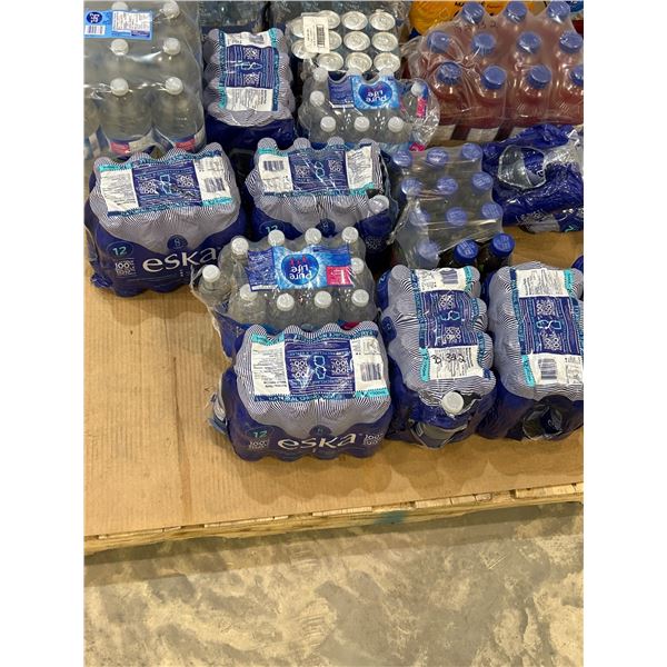Lot of Bottled Water in Multipacks on Pallet