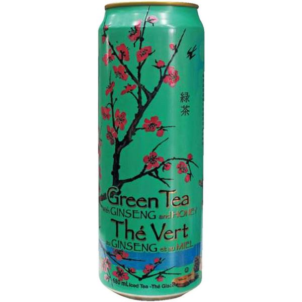 Arizona Green Tea with Ginseng and Honey, 24-Can Pack, 23 Fl Oz Each