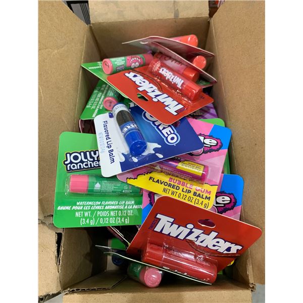Flavored Lip Balms Featuring Various Candy-Themed Brands