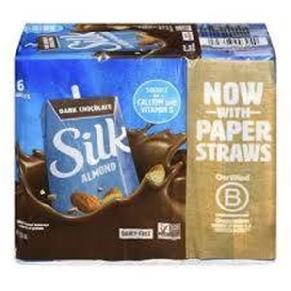 Silk Dark Chocolate Almondmilk 6-Pack, 8 fl oz Containers