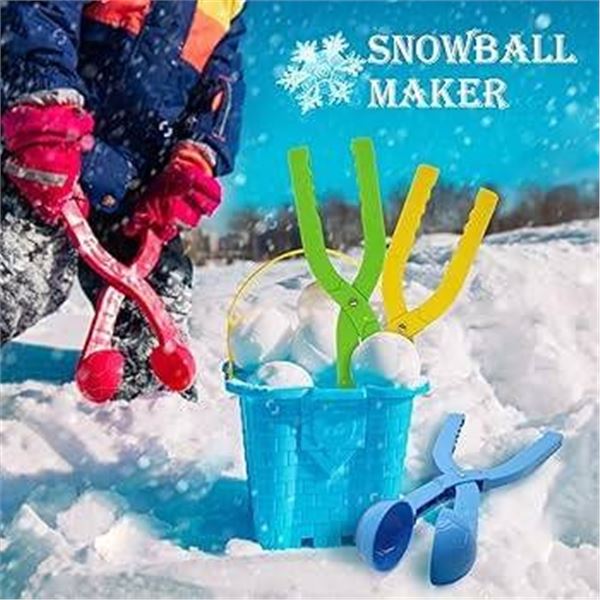 12-Piece Set for Snow Play with Molded Tools and Accessories