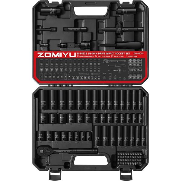 Zomiyu 3/8 Inch Drive Socket Set, Model CA020