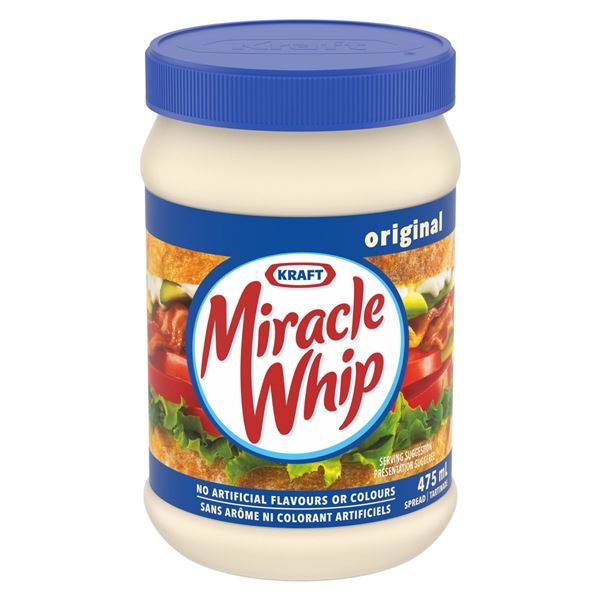 Kraft Miracle Whip 475 mL Jars – Set of 12