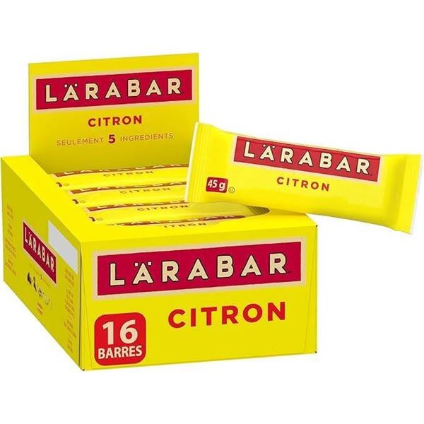 Larabar Lemon Flavor, 2 x 16 x 45g Bars, Gluten Free, Dairy Free, Vegan
