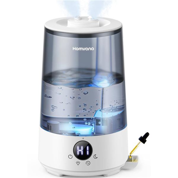 Homvana H101 Ultrasonic Humidifier With 3.6L Capacity and 34-Hour Runtime