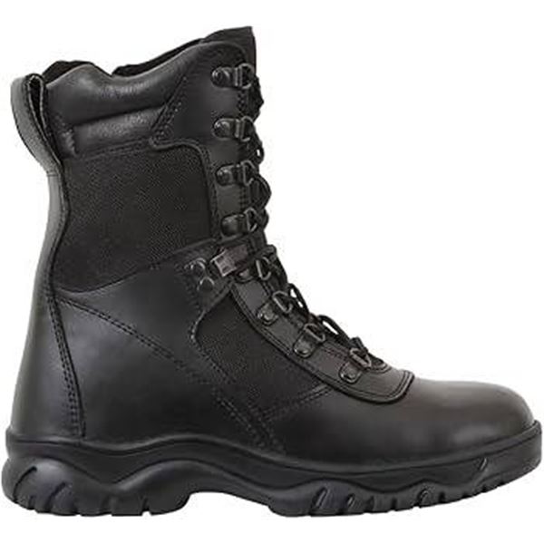 Rothco 8-Inch Forced Entry Side-Zip Tactical Boots, Size 8.5