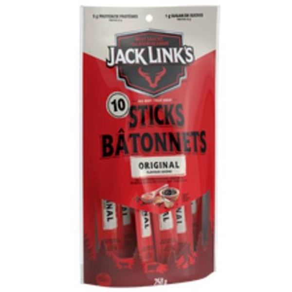 Jack Link’s All Beef Sticks – 10 Sticks, 4 x 250g, Original Flavor