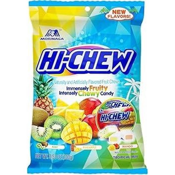 Morinaga Hi-Chew 600g Chewy Candy Assortment – 6 Packs of 100g
