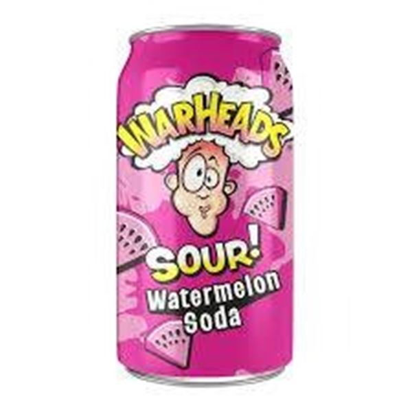Warheads Sour Watermelon Soda 12 Cans