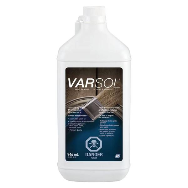 Varsol Paint Thinner and Cleaner in White Bottle 6 x 946 mL
