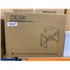Image 1 : Desk with Metal Frame and Storage Drawers