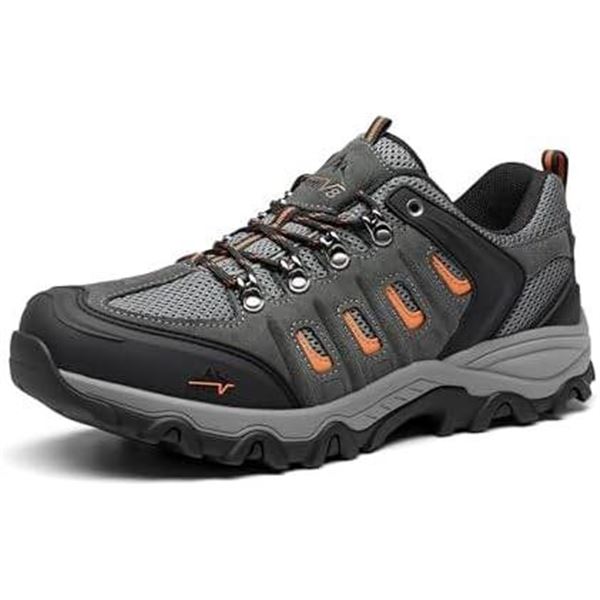 Men’s Quest-1 Trail Shoes, Size US 11, Black/Dark Grey/Orange