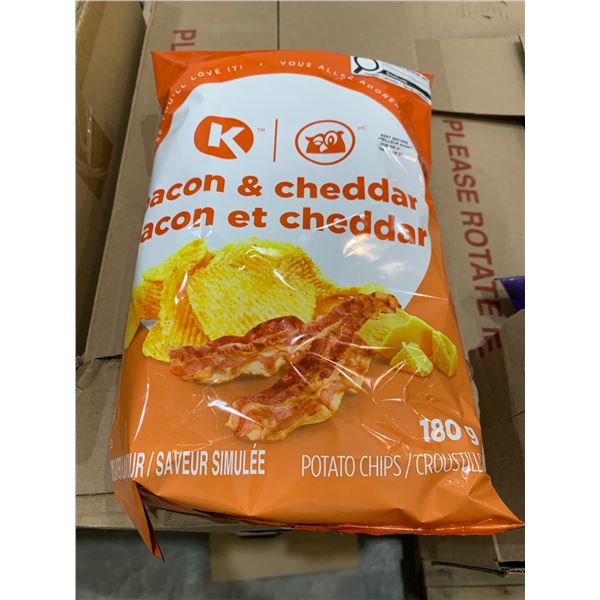 CKF Bacon & Cheddar Potato Chips 180g x 8ct (Model CK180BC)
