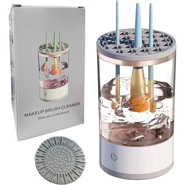 Electric Makeup Brush Cleaner With Spin Dry Function