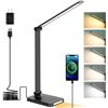 Image 1 : LED Desk Lamp With Adjustable Brightness and Night Light Function