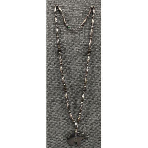 NAVAJO NECKLACE AND PENDANT (MARY MORGAN)