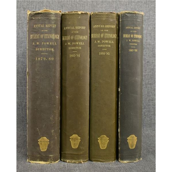 FOUR BUREAU OF ETHNOLOGY BOOKS (J.W. POWELL)
