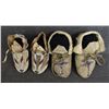 Image 7 : TWO PAIR OF CHILDS MOCCASINS