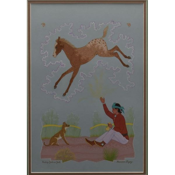 NAVAJO PAINTING (HARRISON BEGAY)