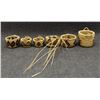 Image 4 : SIX HOPI MINIATURE BASKETS