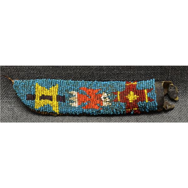 SIOUX BEADED KNIFE SHEATH