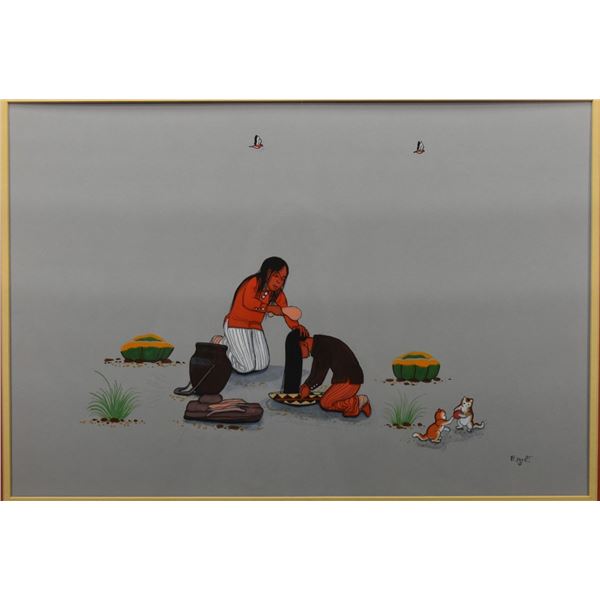 NAVAJO PAINTING (BEATIN YAZZ)