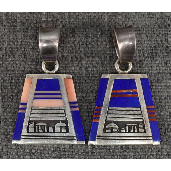 TWO NAVAJO PENDANTS