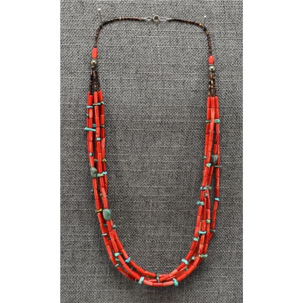 PUEBLO CORAL NECKLACE