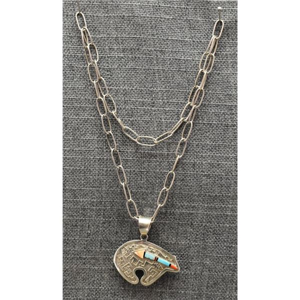 NAVAJO CHAIN AND PENDANT (RICHARD BEGAY)