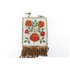 Image 1 : Native American Beaded Bag with Floral Motif.