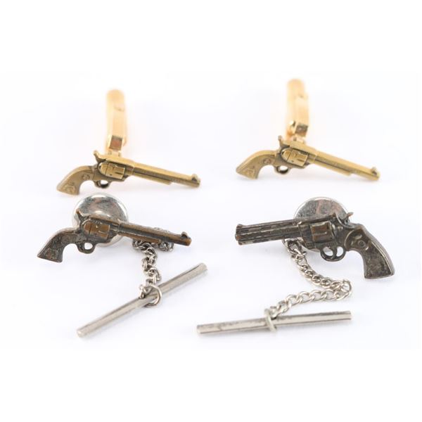 Vintage Colt Cuff Links & Tie Tacks.