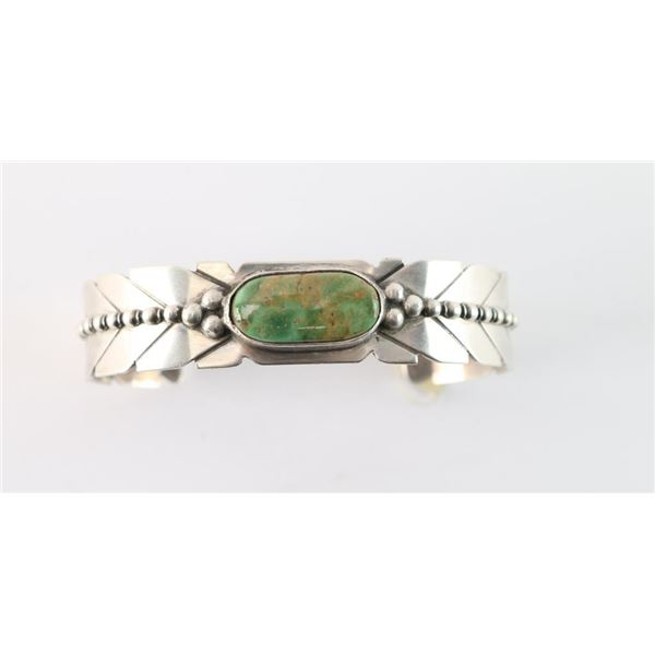 Navajo Green Turquoise Cuff.