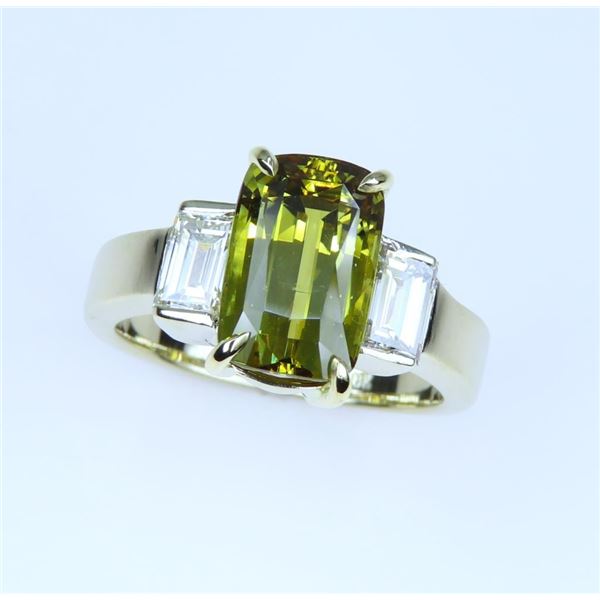 Ultra Dazzling Alexandrite & Diamond Ring.