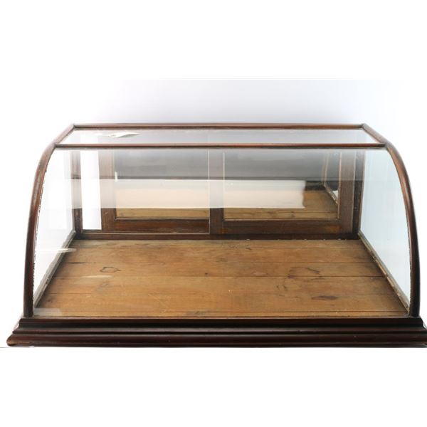 Antique Bowfront Display Case