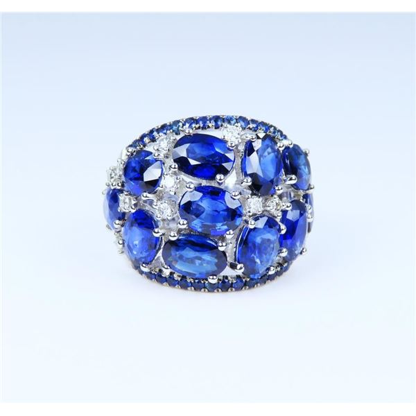 Madagascar Sapphire & Diamond Ring.
