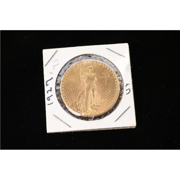 1927 $20 Gold Saint Gaudens Coin