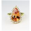 Image 1 : Extraordinary Topaz & Diamond Ring.
