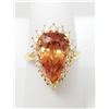 Image 3 : Extraordinary Topaz & Diamond Ring.