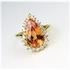 Image 5 : Extraordinary Topaz & Diamond Ring.