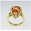 Image 6 : Extraordinary Topaz & Diamond Ring.