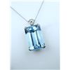 Image 5 : Spectacular Aquamarine & Diamond Pendant.